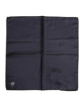 Foulard carré en soie bleu Dolce &amp; Gabbana DG Crown pour homme