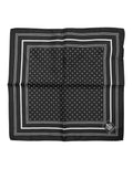 Dolce & Gabbana Black White Polka Dot Men Foulard Scarf by Dolce & Gabbana