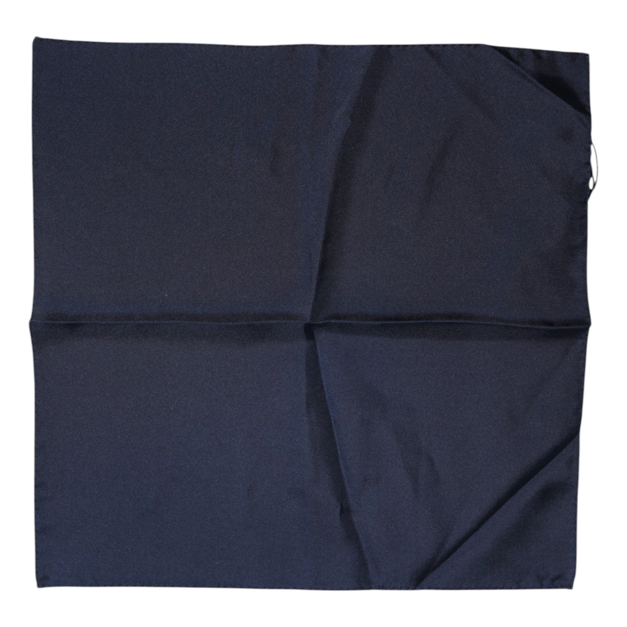 Dolce & Gabbana Dark Blue Silk Square Men Foulard Scarf by Dolce & Gabbana