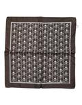 Dolce & Gabbana Brown Skull Silk Square Men Foulard Scarf by Dolce & Gabbana