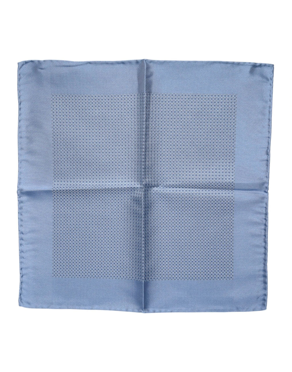 Dolce & Gabbana Light Blue Silk Square Men Foulard Scarf by Dolce & Gabbana