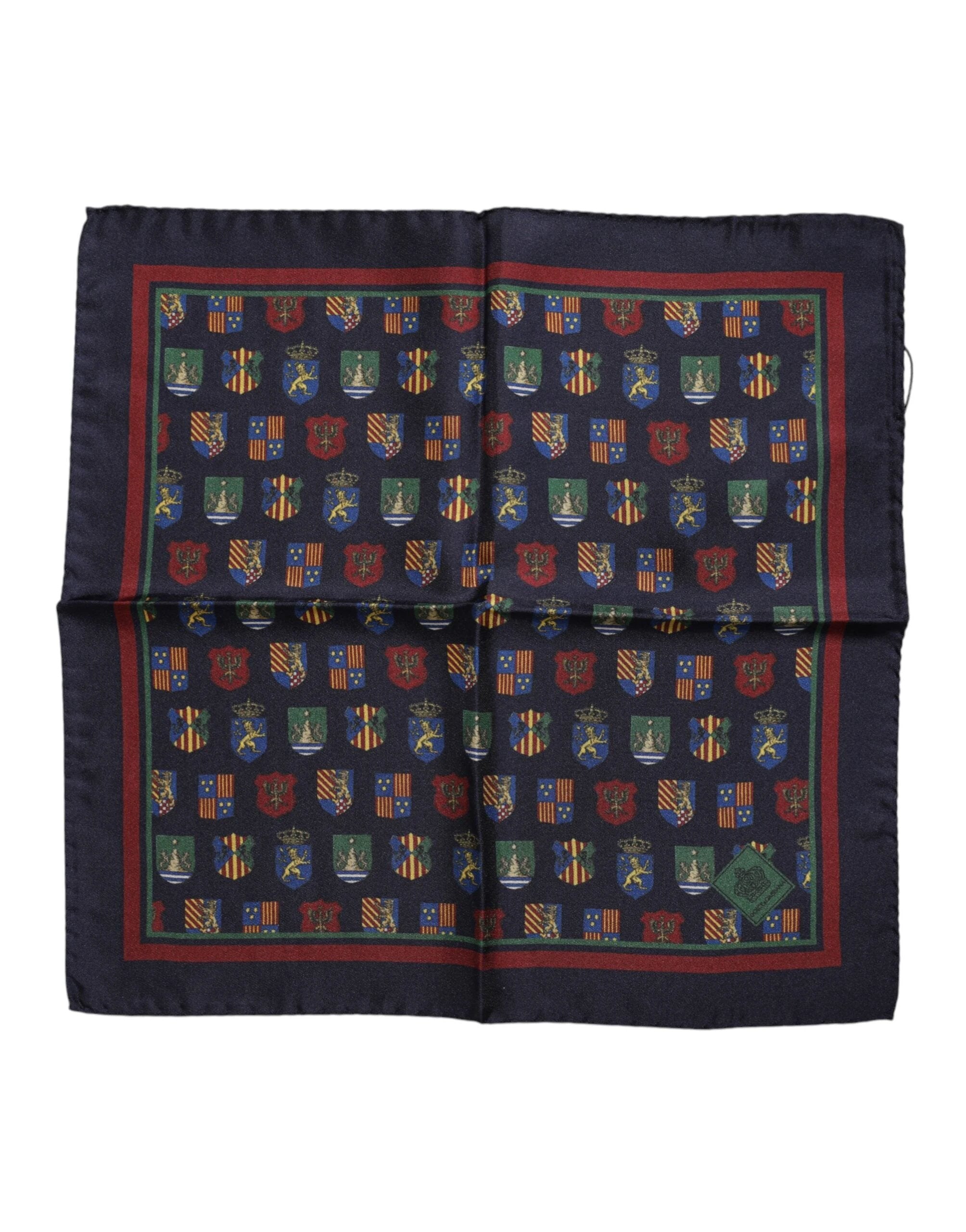 Dolce & Gabbana Multicolor Medals Square Foulard Scarf by Dolce & Gabbana