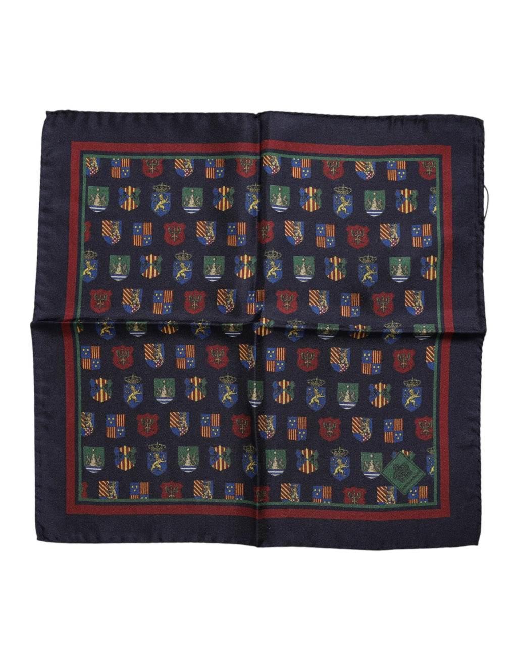 Dolce & Gabbana Multicolor Medals Square Foulard Scarf by Dolce & Gabbana