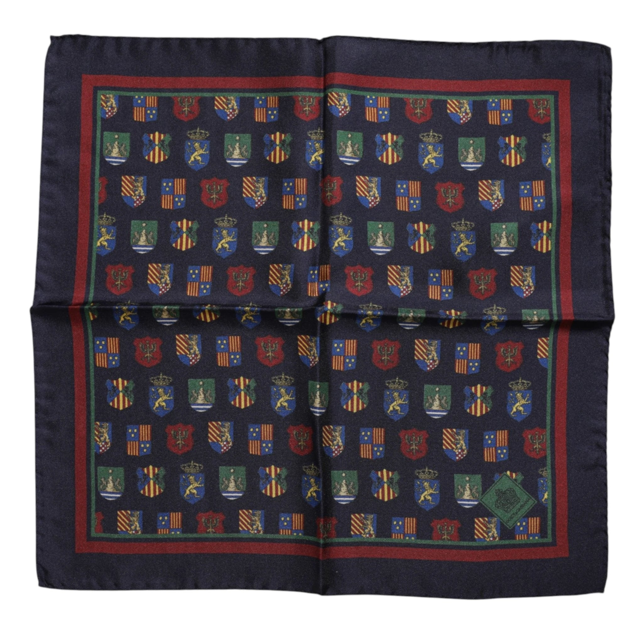 Dolce & Gabbana Multicolor Medals Square Foulard Scarf by Dolce & Gabbana