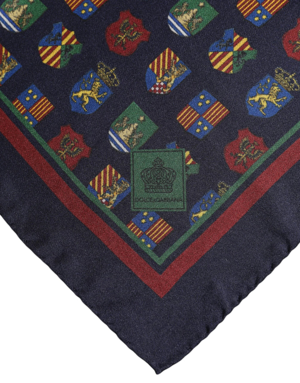 Dolce & Gabbana Multicolor Medals Square Foulard Scarf by Dolce & Gabbana