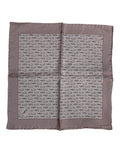 Dolce & Gabbana Brown Sea Horse Silk Square Foulard Scarf by Dolce & Gabbana