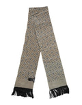 Dolce & Gabbana Gray Skulls Silk Fringes Men Foulard Scarf by Dolce & Gabbana