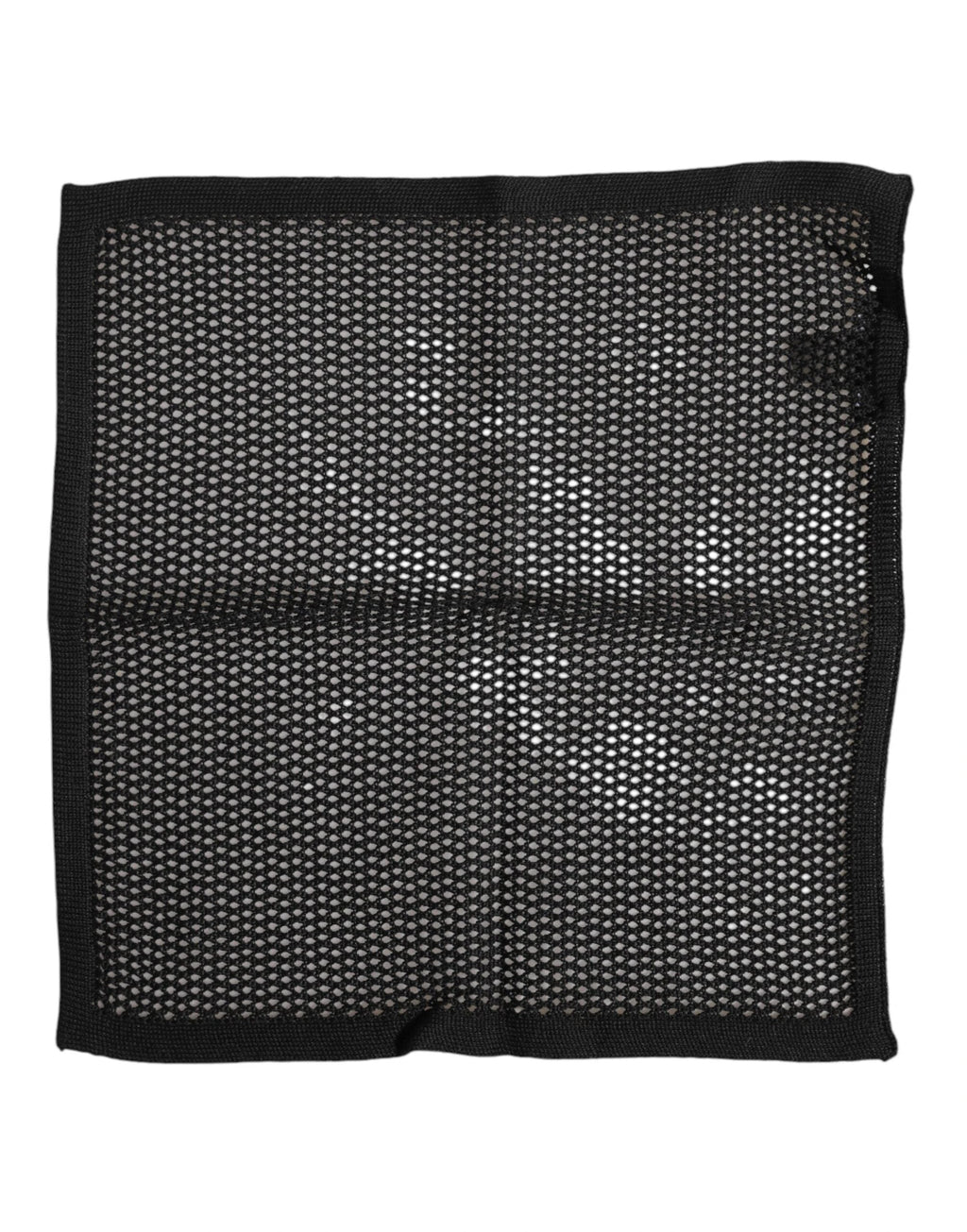 Dolce & Gabbana Black Patterned Cotton Square Foulard Scarf by Dolce & Gabbana