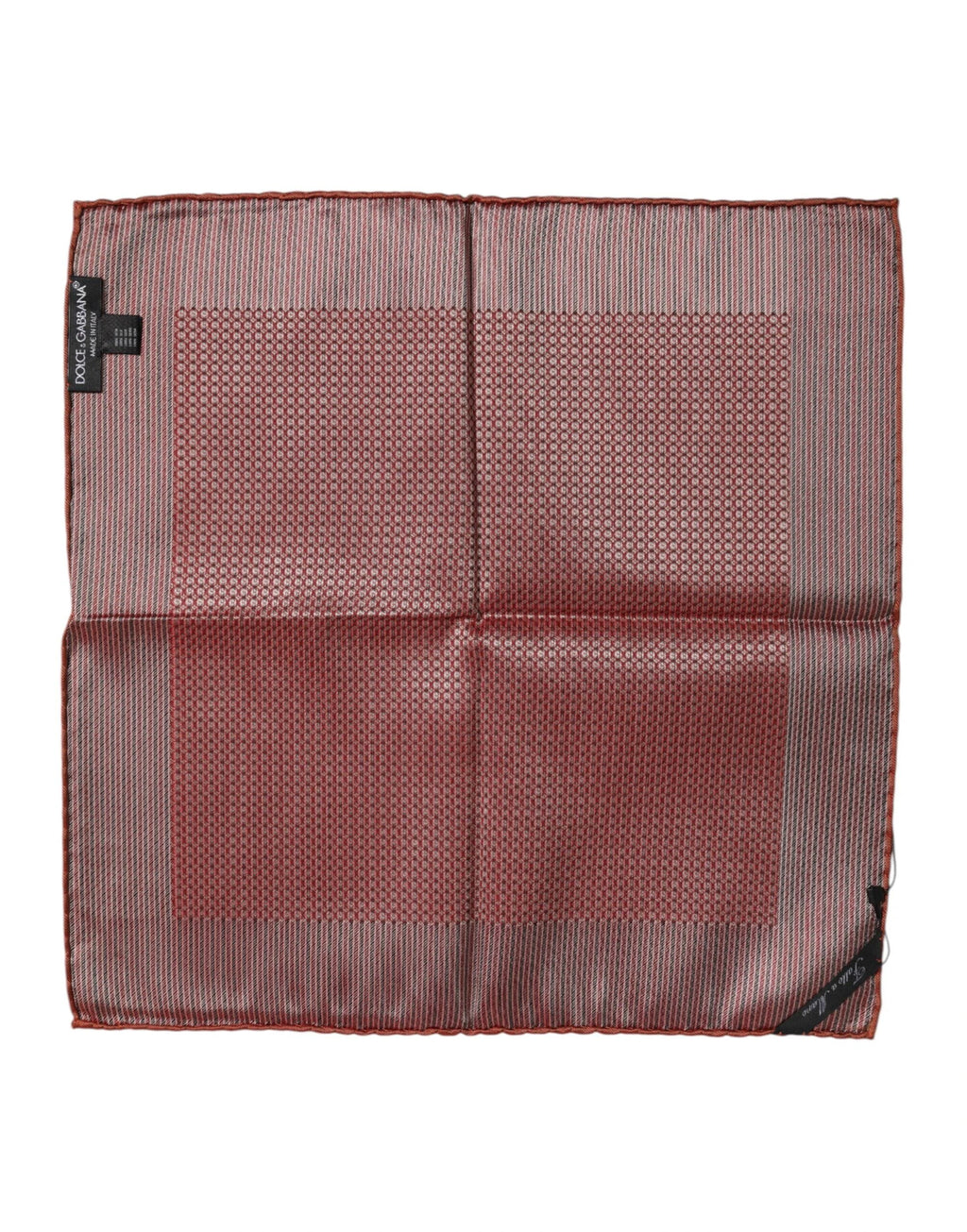 Dolce & Gabbana Orange Silk Square Men Foulard Scarf by Dolce & Gabbana