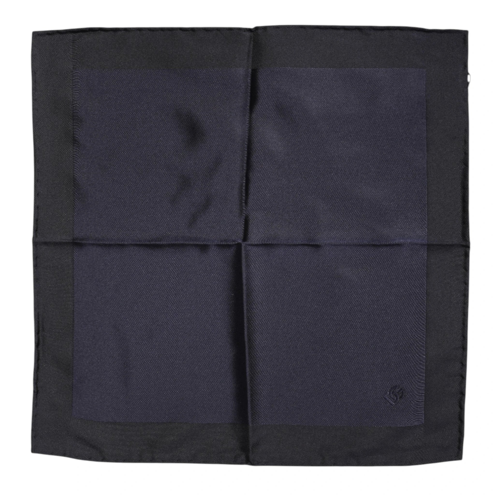 Dolce & Gabbana Dark Blue Silk Square Men Foulard Scarf by Dolce & Gabbana