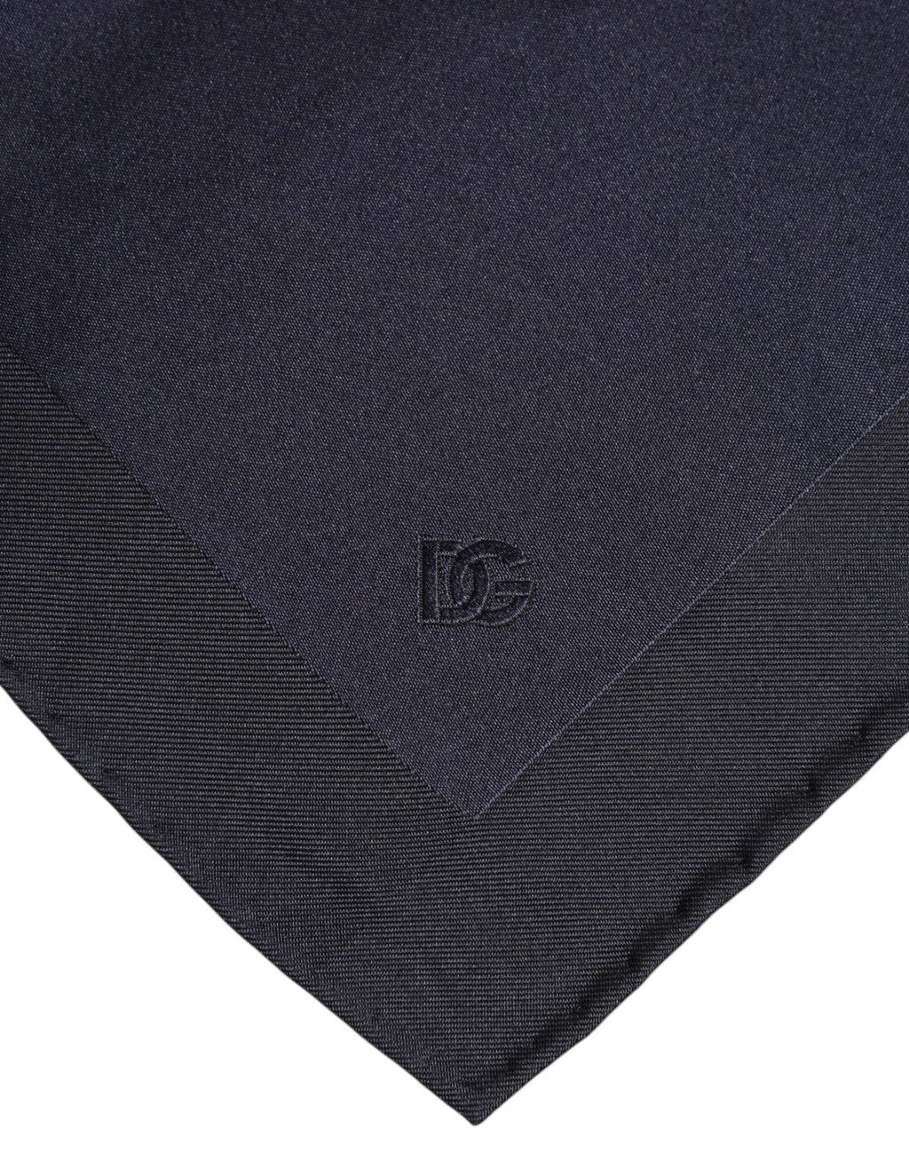 Dolce & Gabbana Dark Blue Silk Square Men Foulard Scarf by Dolce & Gabbana