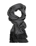 Foulard Dolce &amp; Gabbana pour homme, à franges noires à motifs.