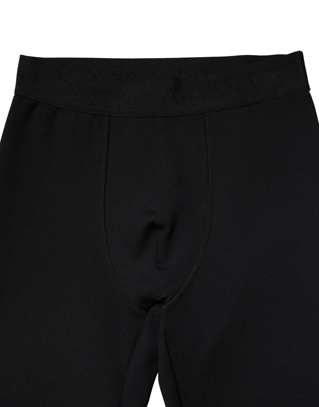 Dolce & Gabbana Black Nylon Elastic Logo Men Leggings Pants by Dolce & Gabbana