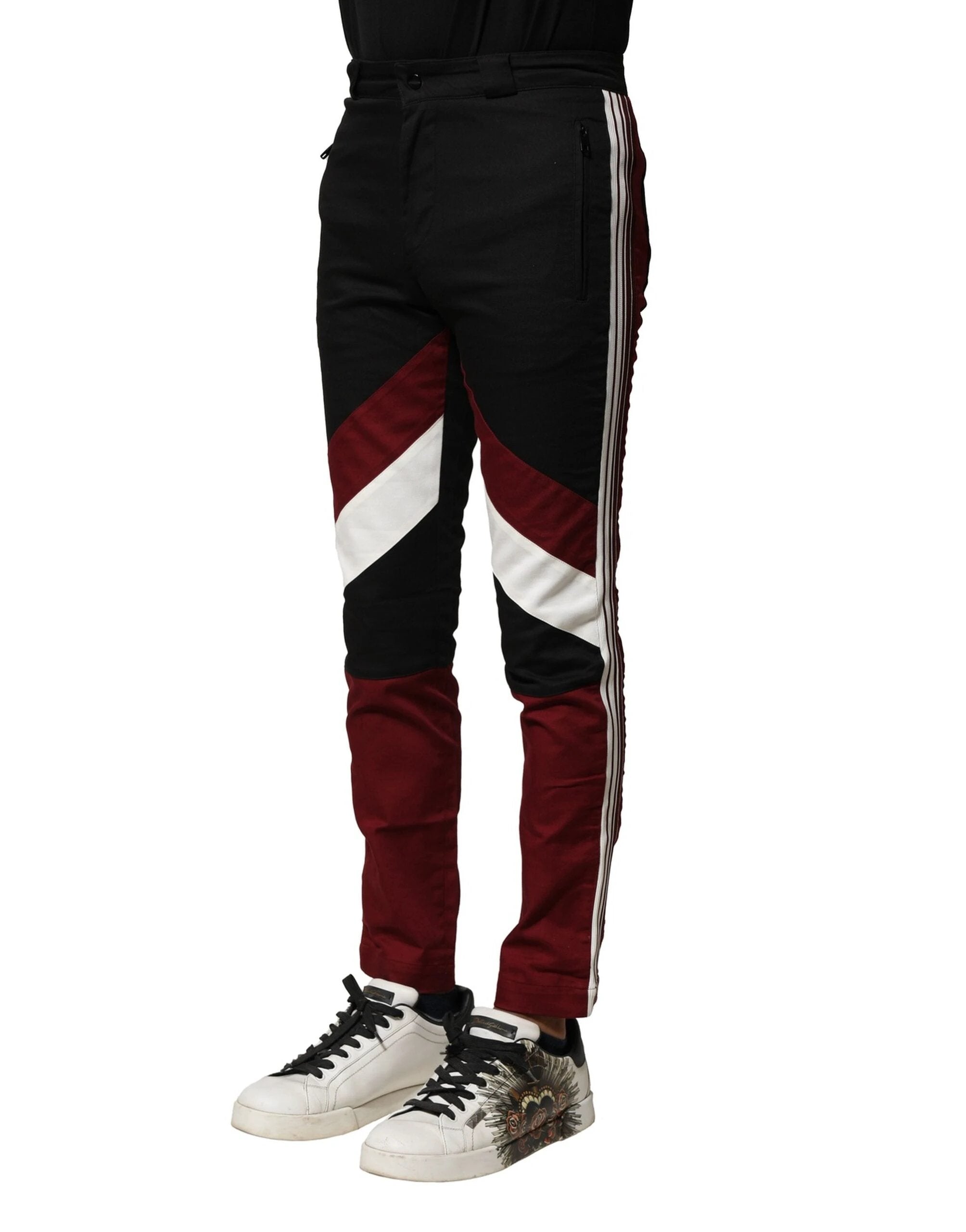 Dolce & Gabbana Multicolor Cotton Jogger Men Pants by Dolce & Gabbana