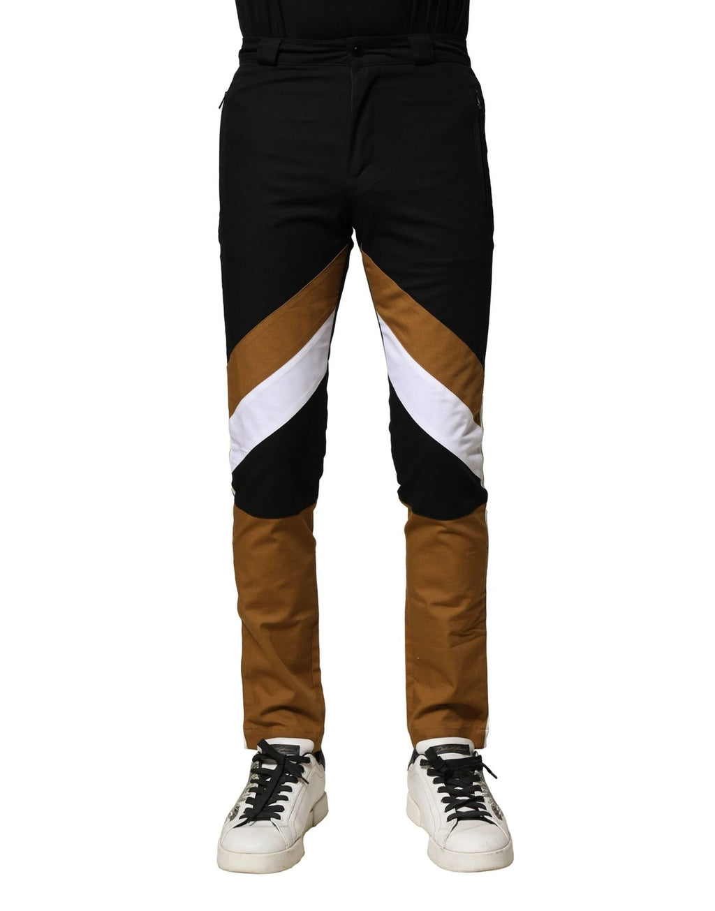 Dolce & Gabbana Multicolor Cotton Slim Fit Men Pants by Dolce & Gabbana