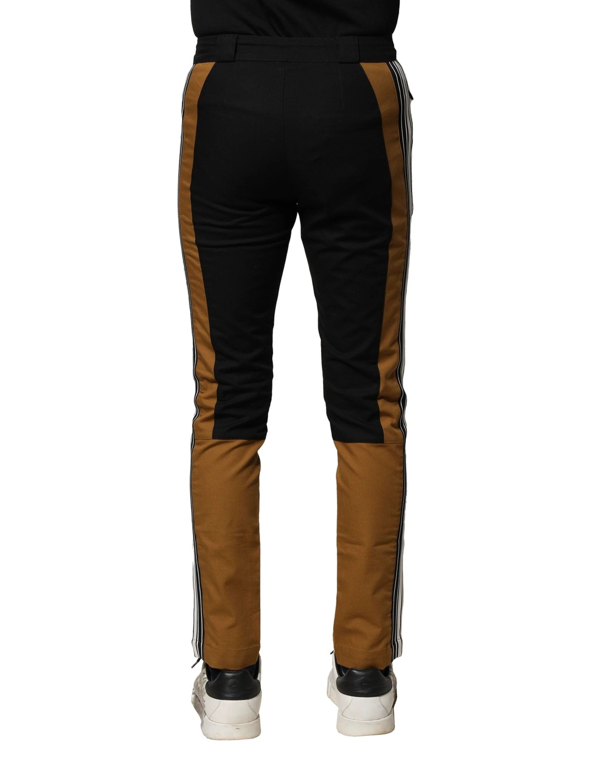 Dolce & Gabbana Multicolor Cotton Slim Fit Men Pants by Dolce & Gabbana