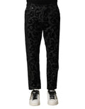 Dolce & Gabbana Gray Cotton DG Logo Straight Men Denim Jeans by Dolce & Gabbana