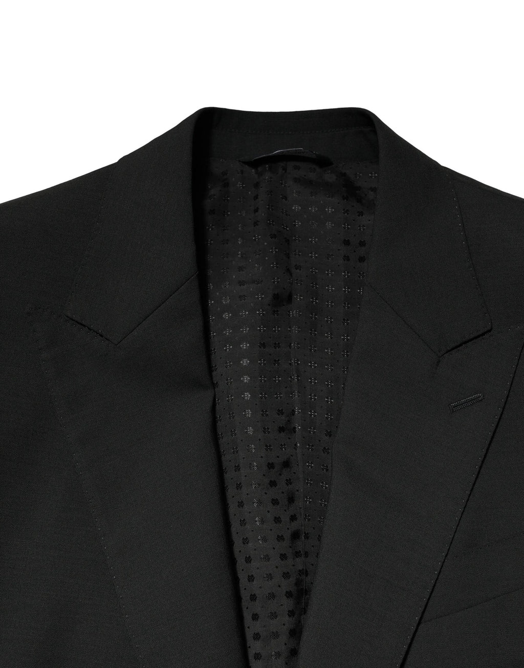 Dolce & Gabbana Black Wool 2 Piece Single Breasted Suit by Dolce & Gabbana