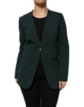 Maison Margiela Green Single Breasted One Button Coat Jacket by Maison Margiela