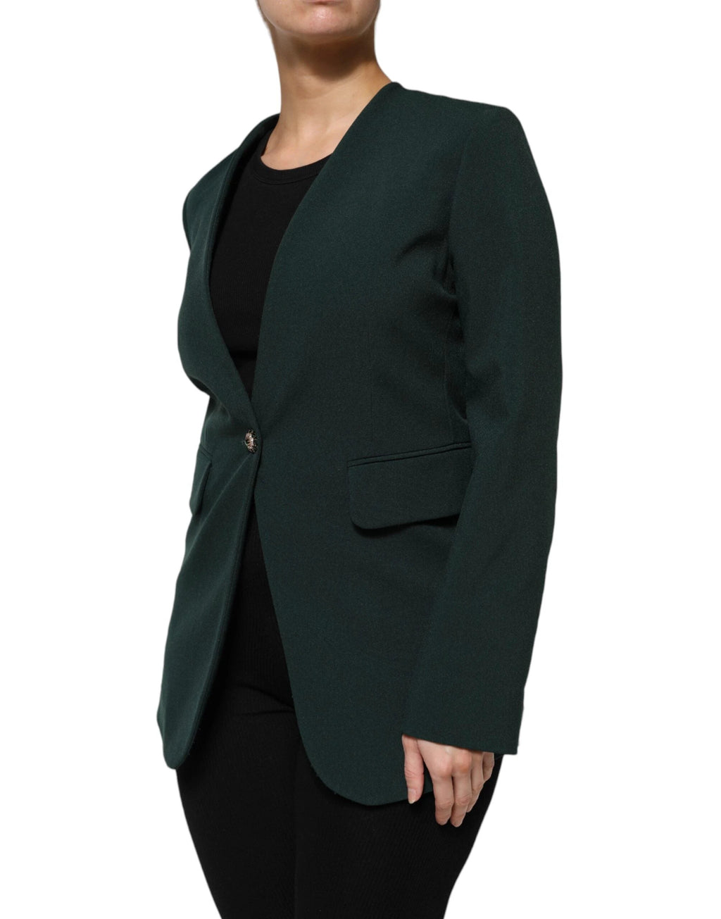 Maison Margiela Green Single Breasted One Button Coat Jacket by Maison Margiela