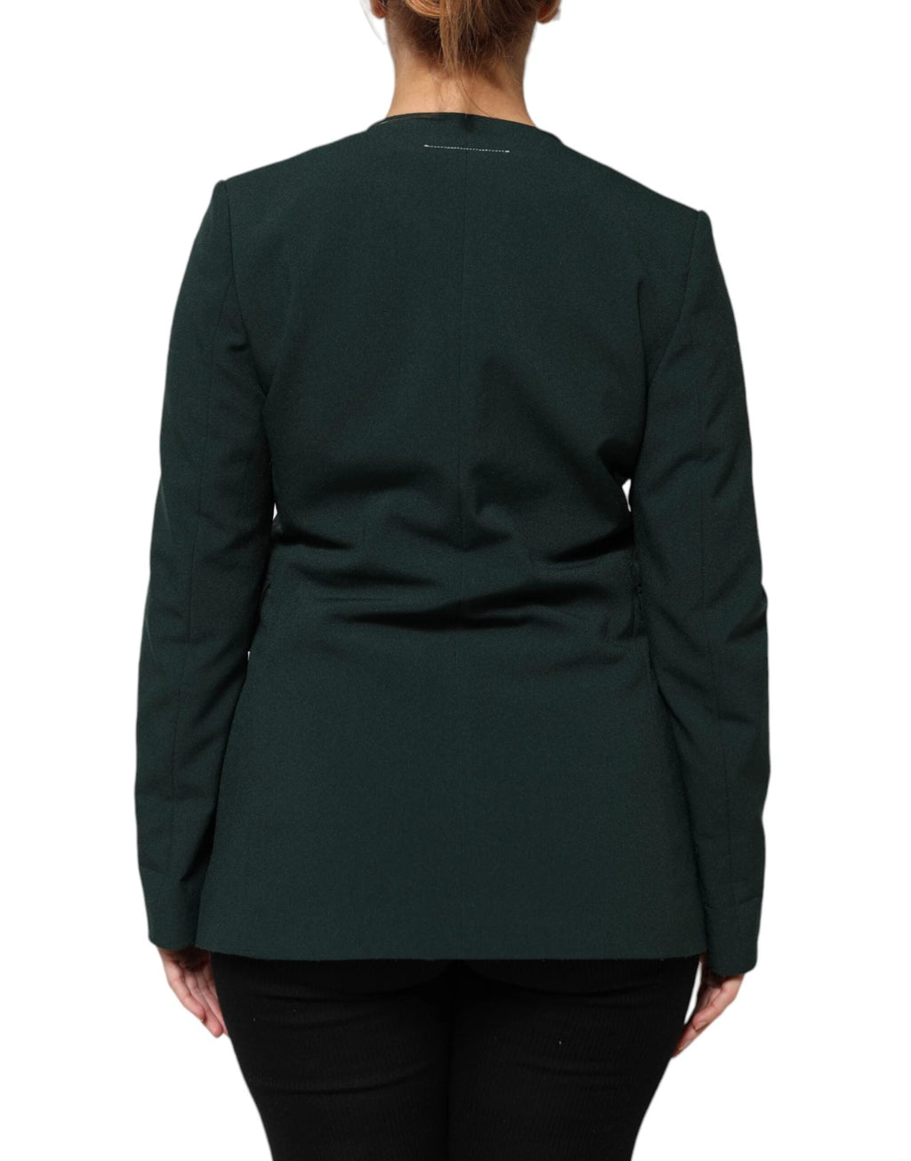 Maison Margiela Green Single Breasted One Button Coat Jacket by Maison Margiela