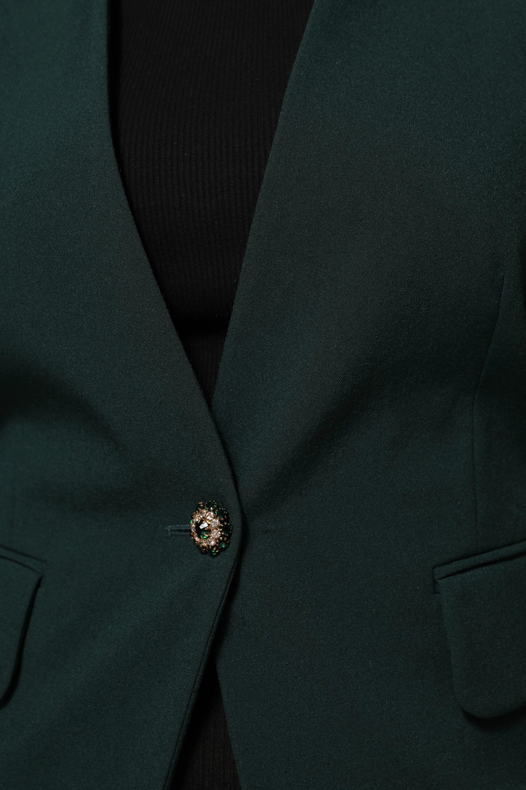 Maison Margiela Green Single Breasted One Button Coat Jacket by Maison Margiela