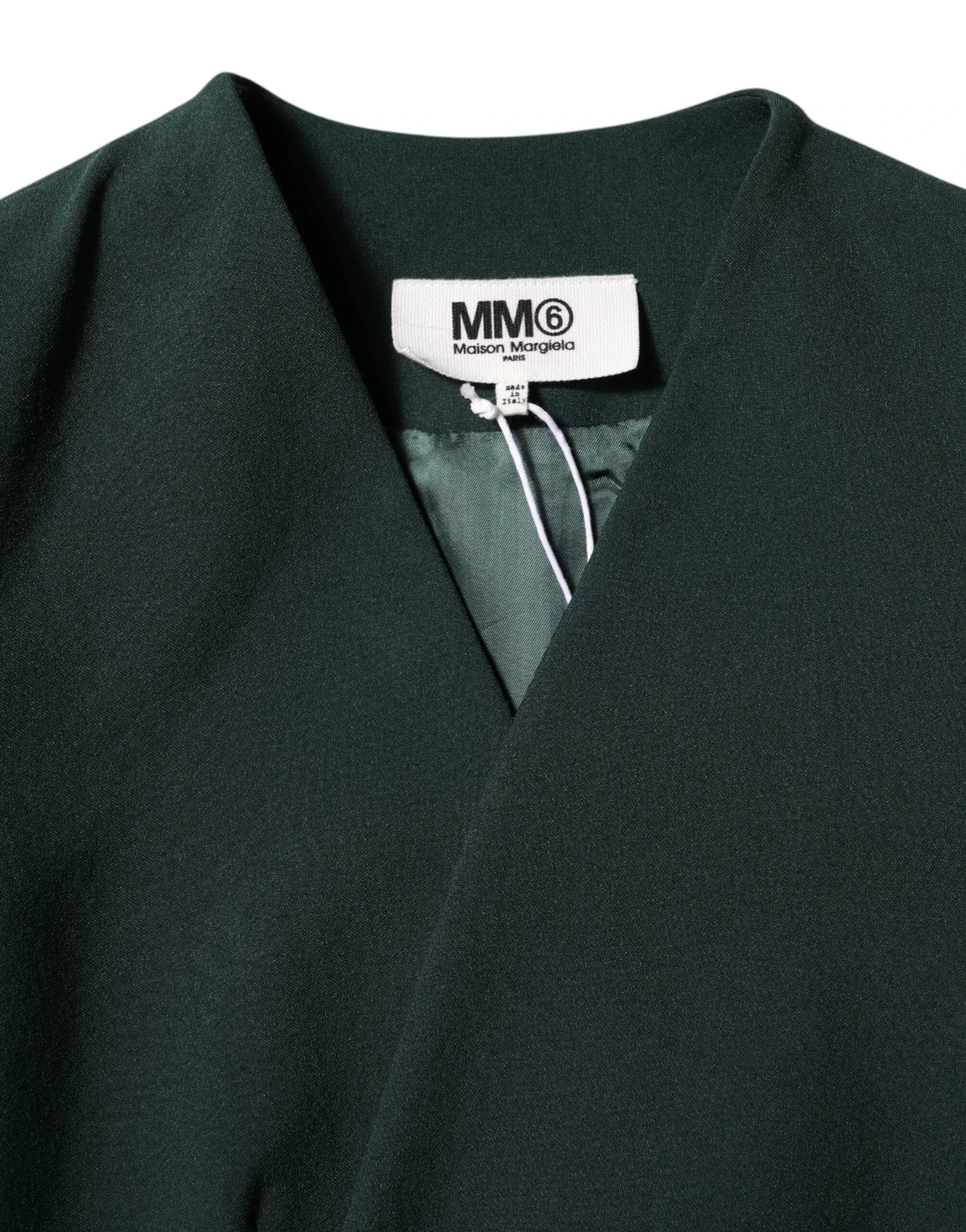Maison Margiela Green Single Breasted One Button Coat Jacket by Maison Margiela