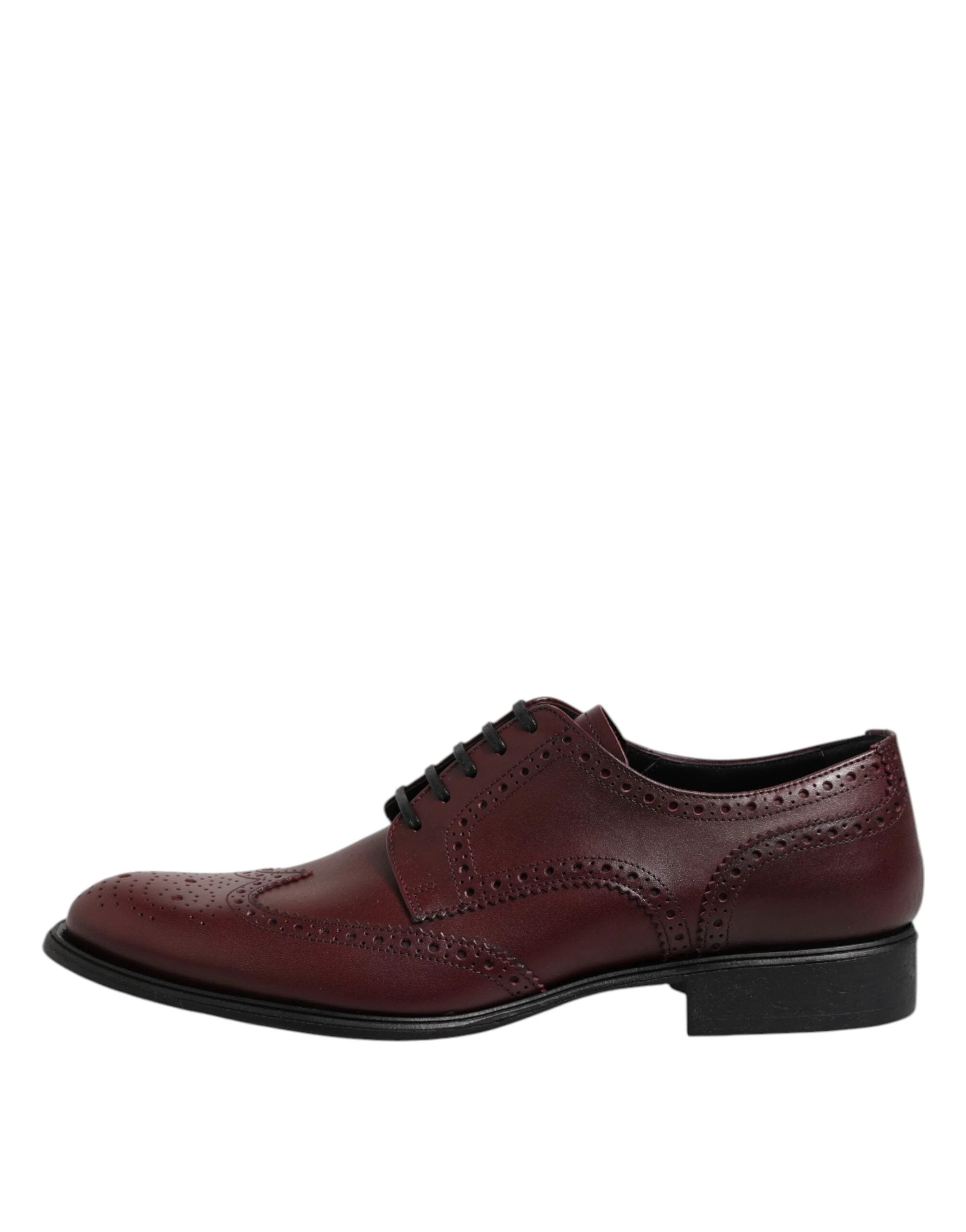 Dolce & Gabbana Brown Leather Lace Up Derby Dress Shoes by Dolce & Gabbana