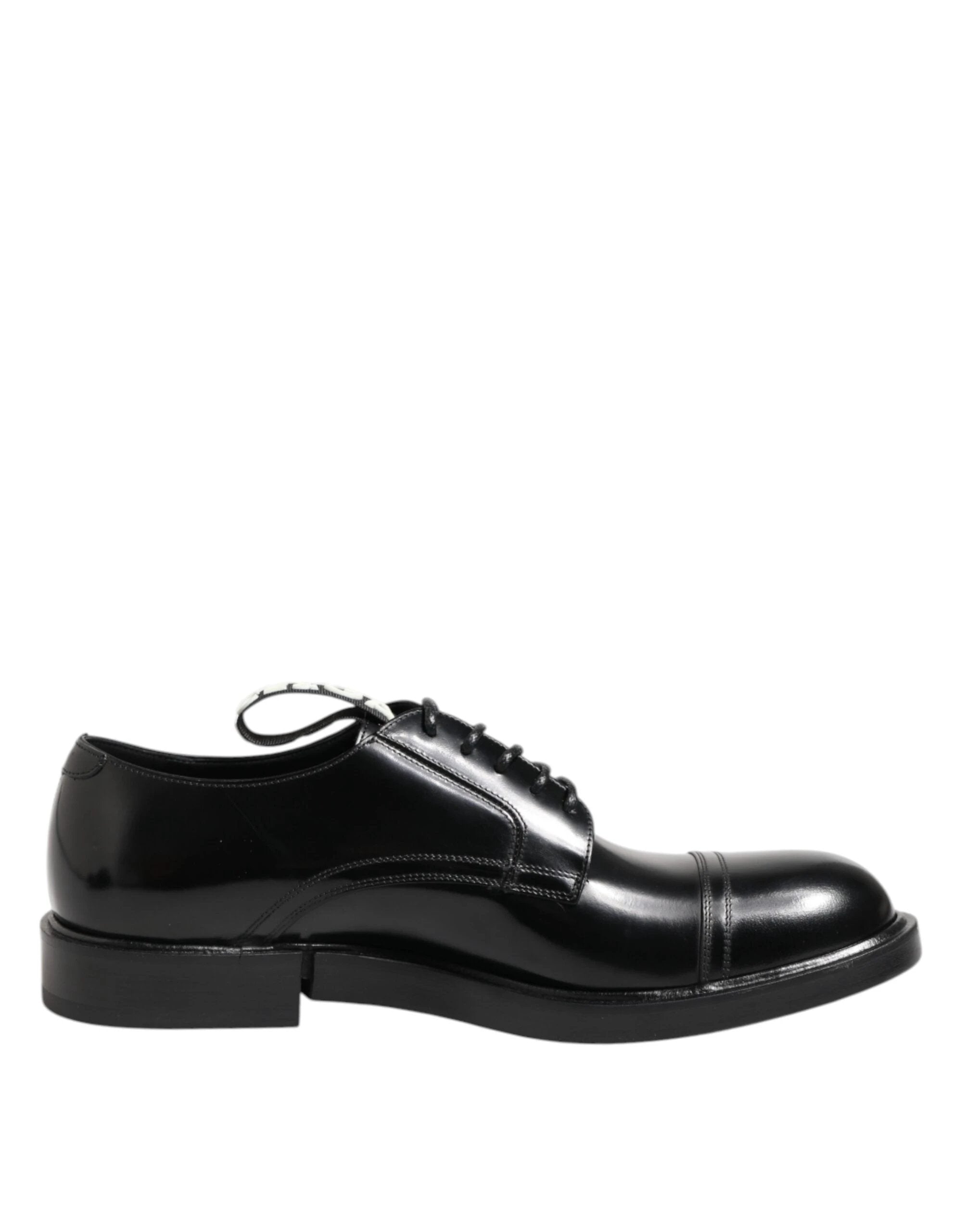 Dolce & Gabbana Black Leather Dress Lace Up Men Formal Shoes by Dolce & Gabbana