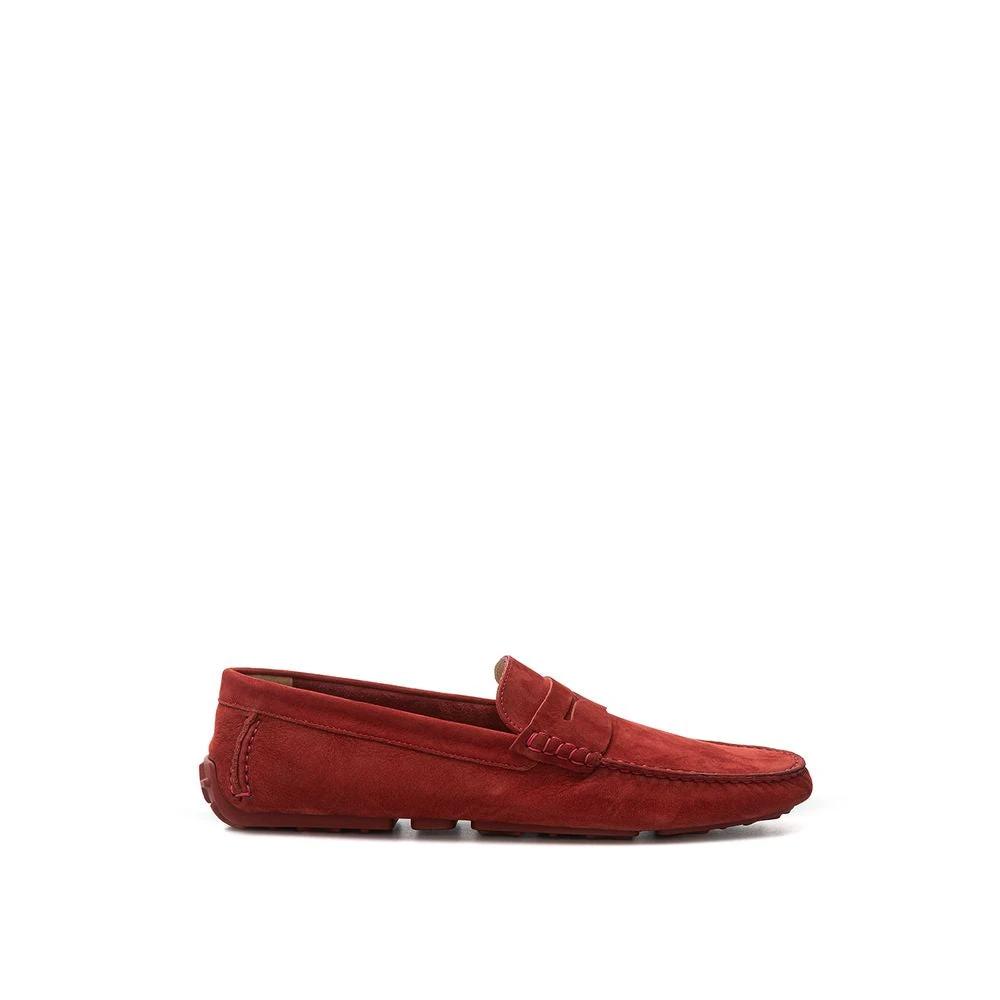 Bally Bordeaux Leather Moccassin by Bally