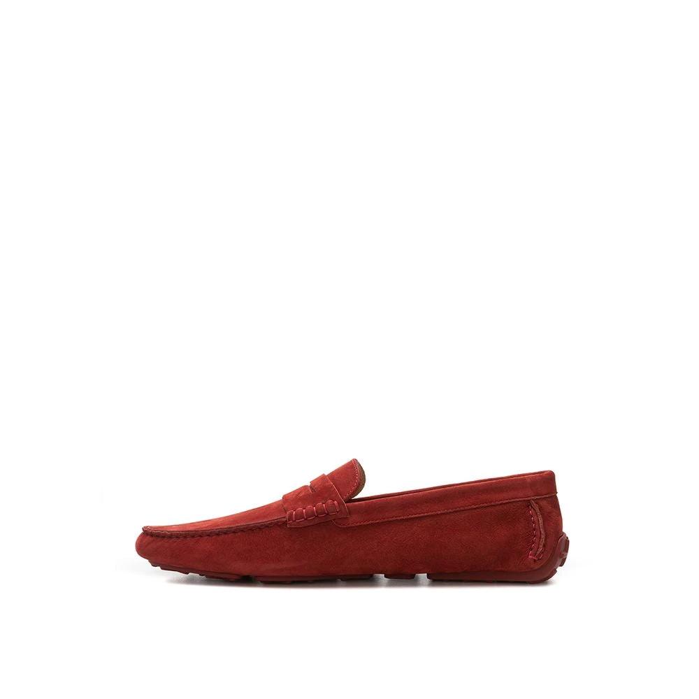 Bally Bordeaux Leather Moccassin by Bally
