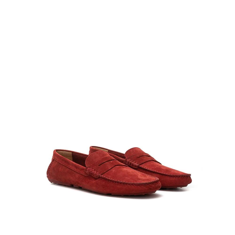 Bally Bordeaux Leather Moccassin by Bally