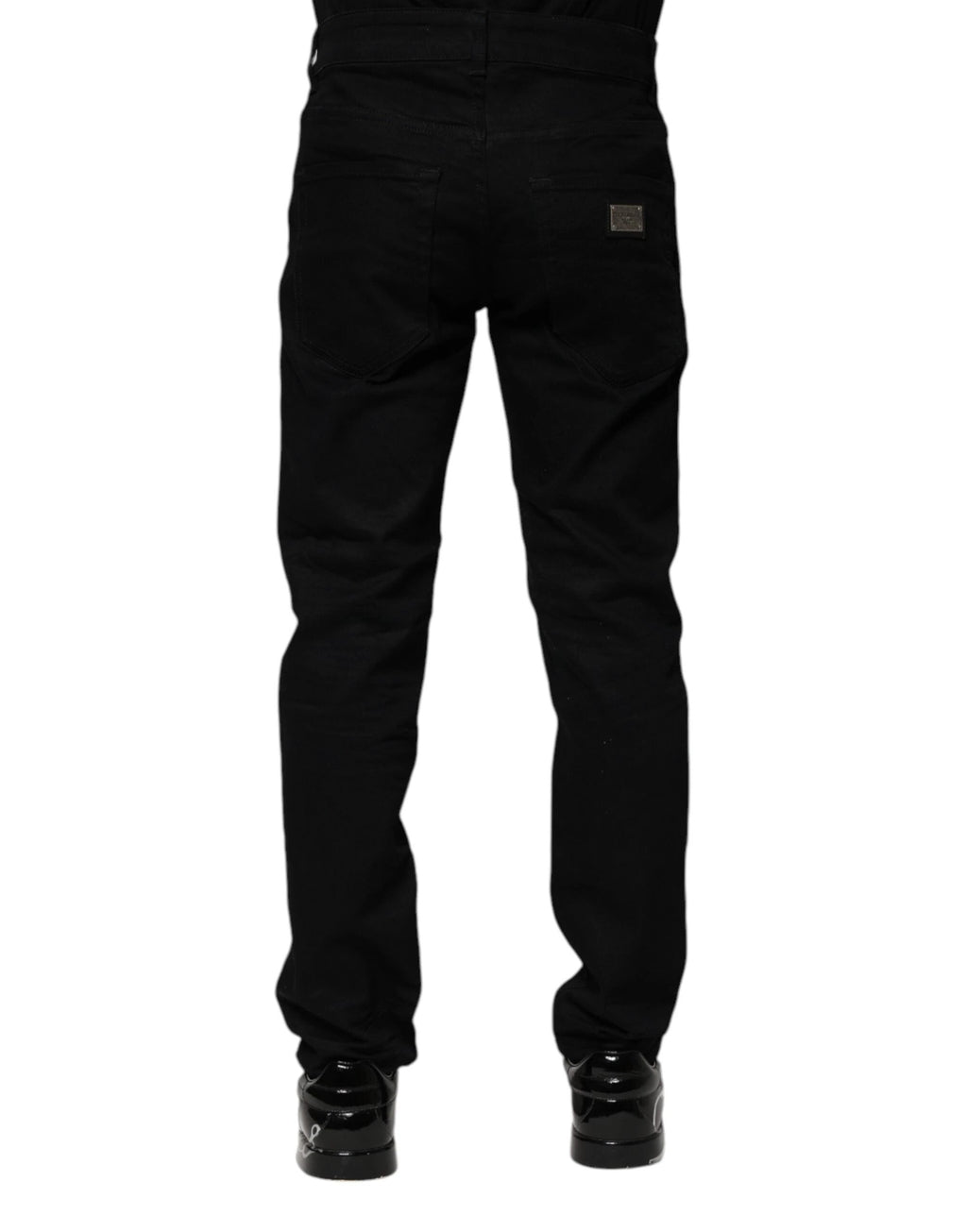 Dolce & Gabbana Black Cotton Skinny Denim Jeans by Dolce & Gabbana