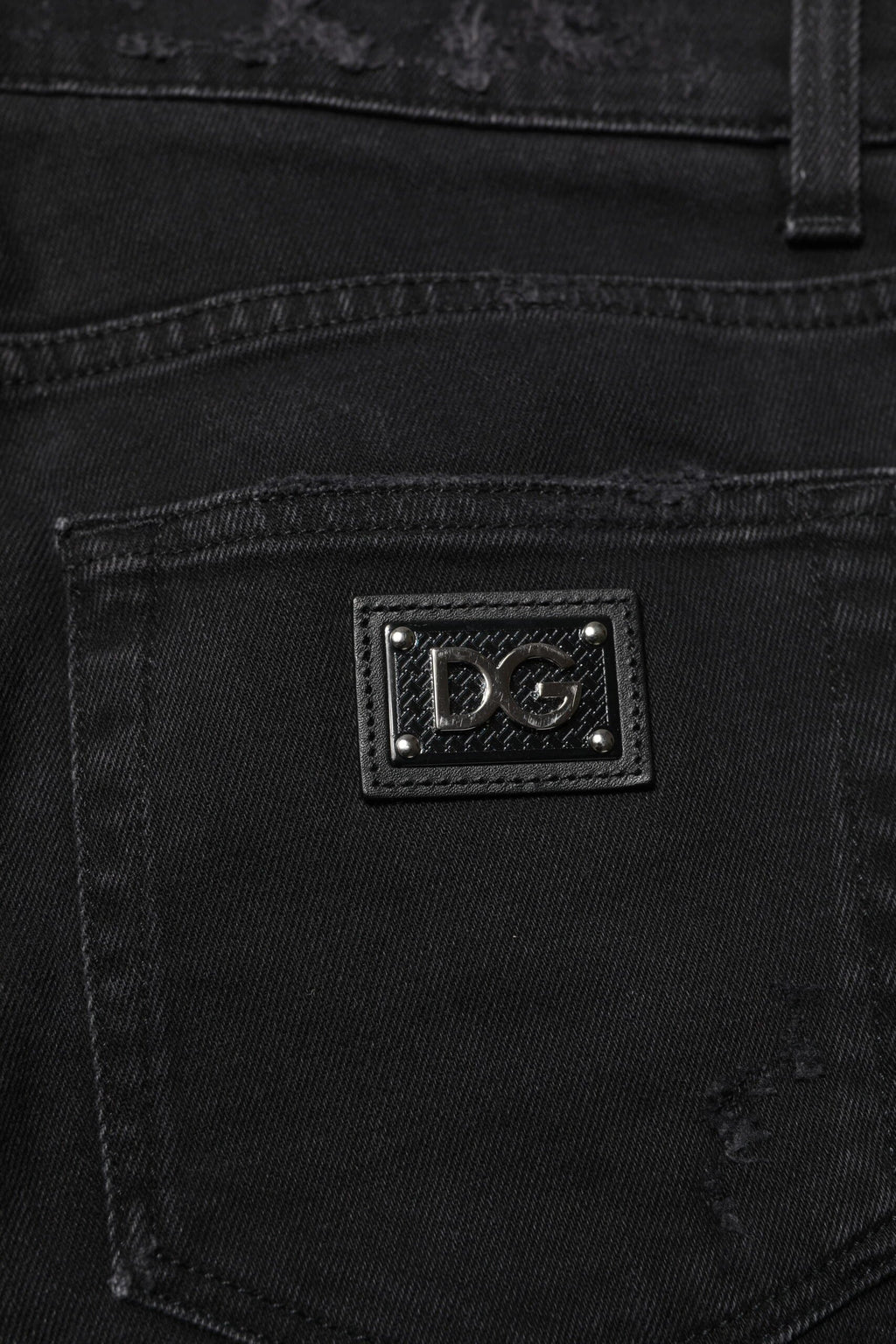 Dolce & Gabbana Black Cotton Skinny Men Denim Jeans by Dolce & Gabbana
