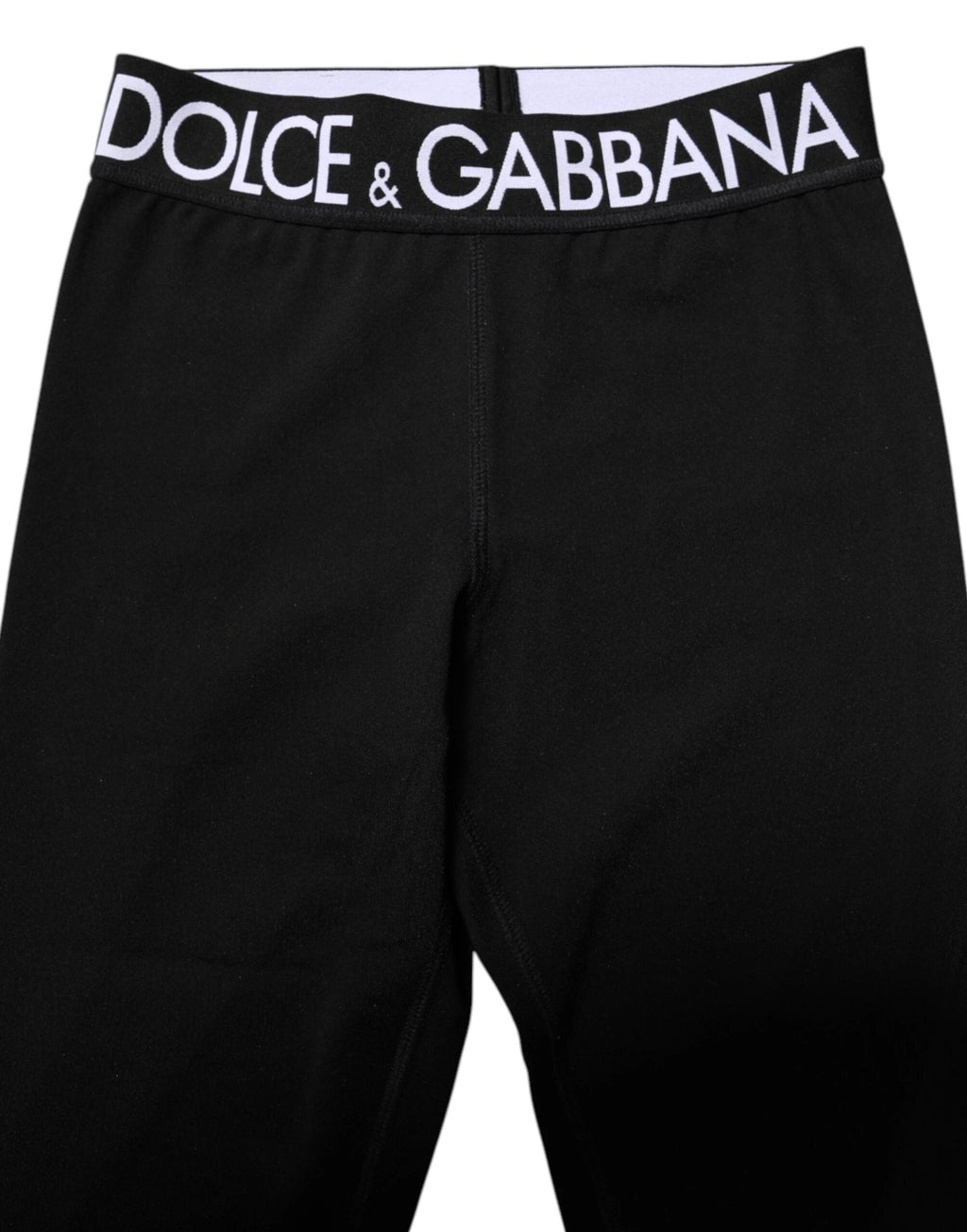 Dolce & Gabbana Black Silver Nylon Skinny Men Leggings Pants by Dolce & Gabbana