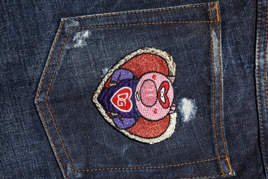 Dolce & Gabbana Dark Blue Tattered Skinny Denim Jeans by Dolce & Gabbana