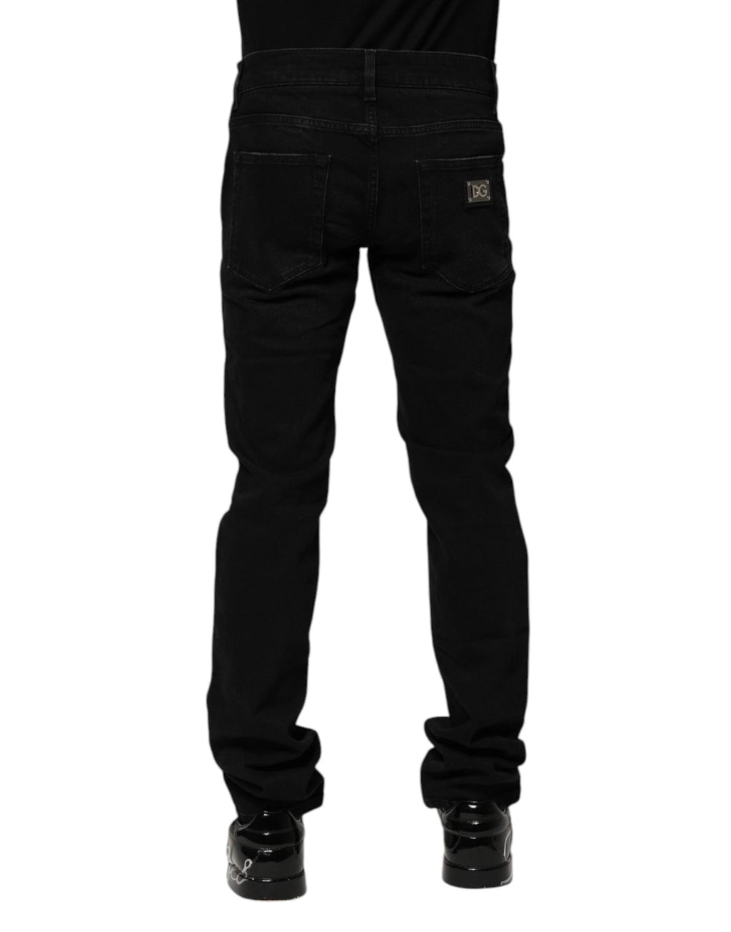Dolce & Gabbana Black Cotton Skinny Men Denim Jeans by Dolce & Gabbana