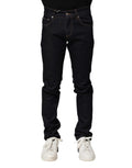 Dolce & Gabbana Black Cotton Skinny Men Denim Jeans by Dolce & Gabbana