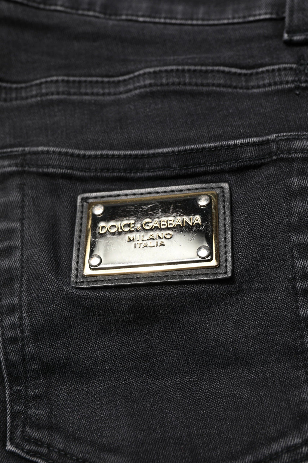 Dolce & Gabbana Black Cotton Skinny Men Denim Jeans by Dolce & Gabbana