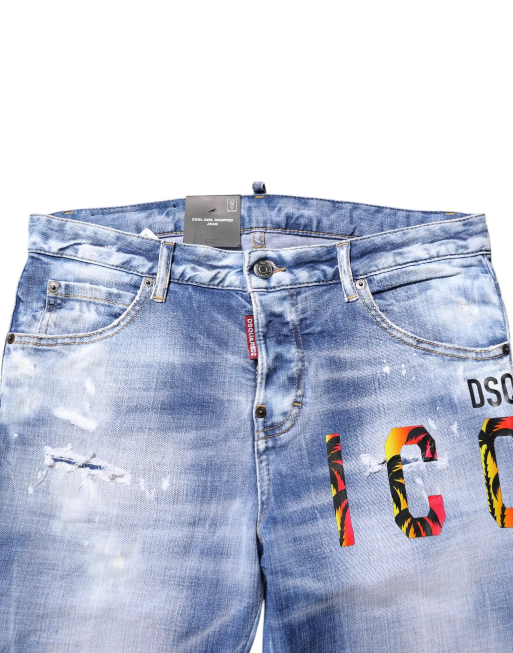 Dsquared² Dsquared² Blue Washed Cotton Mid Waist Skinny Denim Jeans