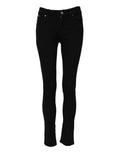 Dolce & Gabbana Black Skinny Cotton Mid Waisted Denim Jeans by Dolce & Gabbana