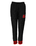 Dolce & Gabbana Black Quilted Mid Waist Jogger Pants by Dolce & Gabbana