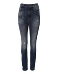 Dolce & Gabbana Blue Washed Cotton High Waisted Denim Jeans by Dolce & Gabbana