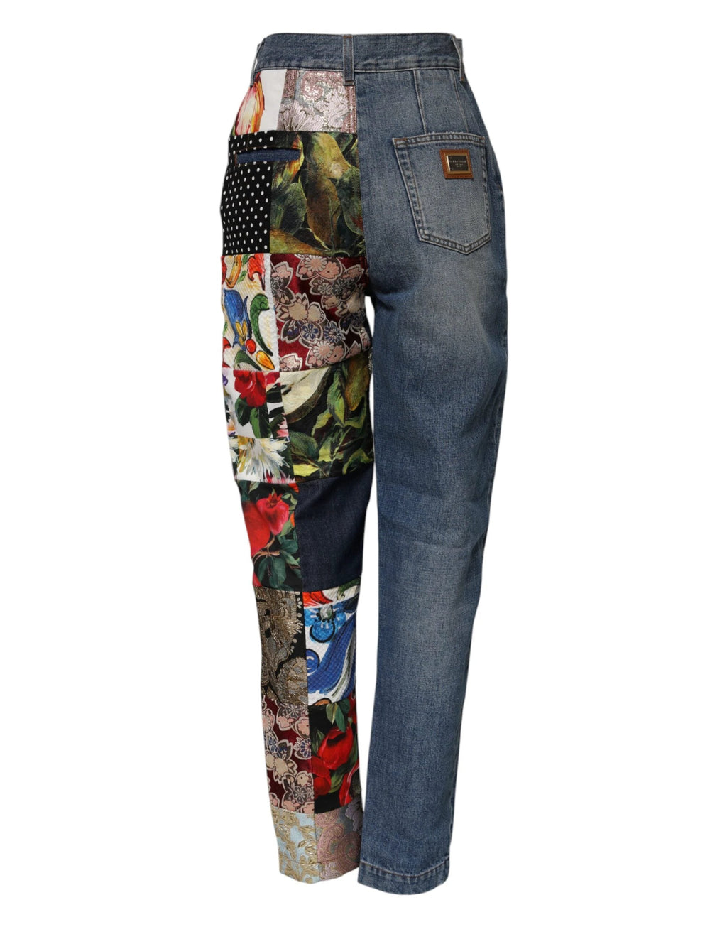 Dolce & Gabbana Blue AMBER Patchwork High Waist Denim Jeans by Dolce & Gabbana