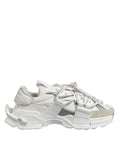 Dolce & Gabbana White Gray Low Top Space Sneakers Shoes by Dolce & Gabbana