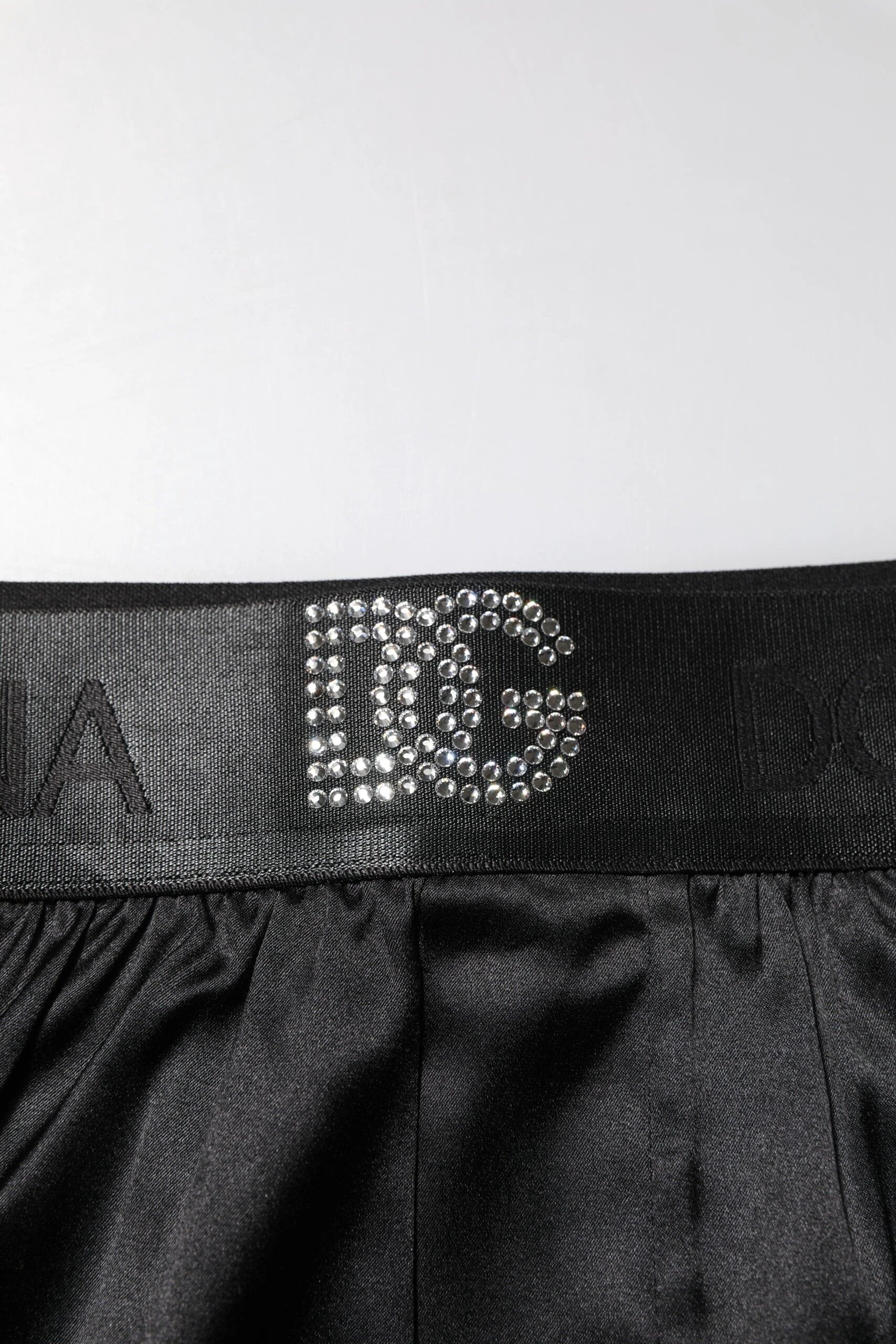 Dolce & Gabbana Black Logo Waist Regular Boxer Shorts Underwear by Dolce & Gabbana