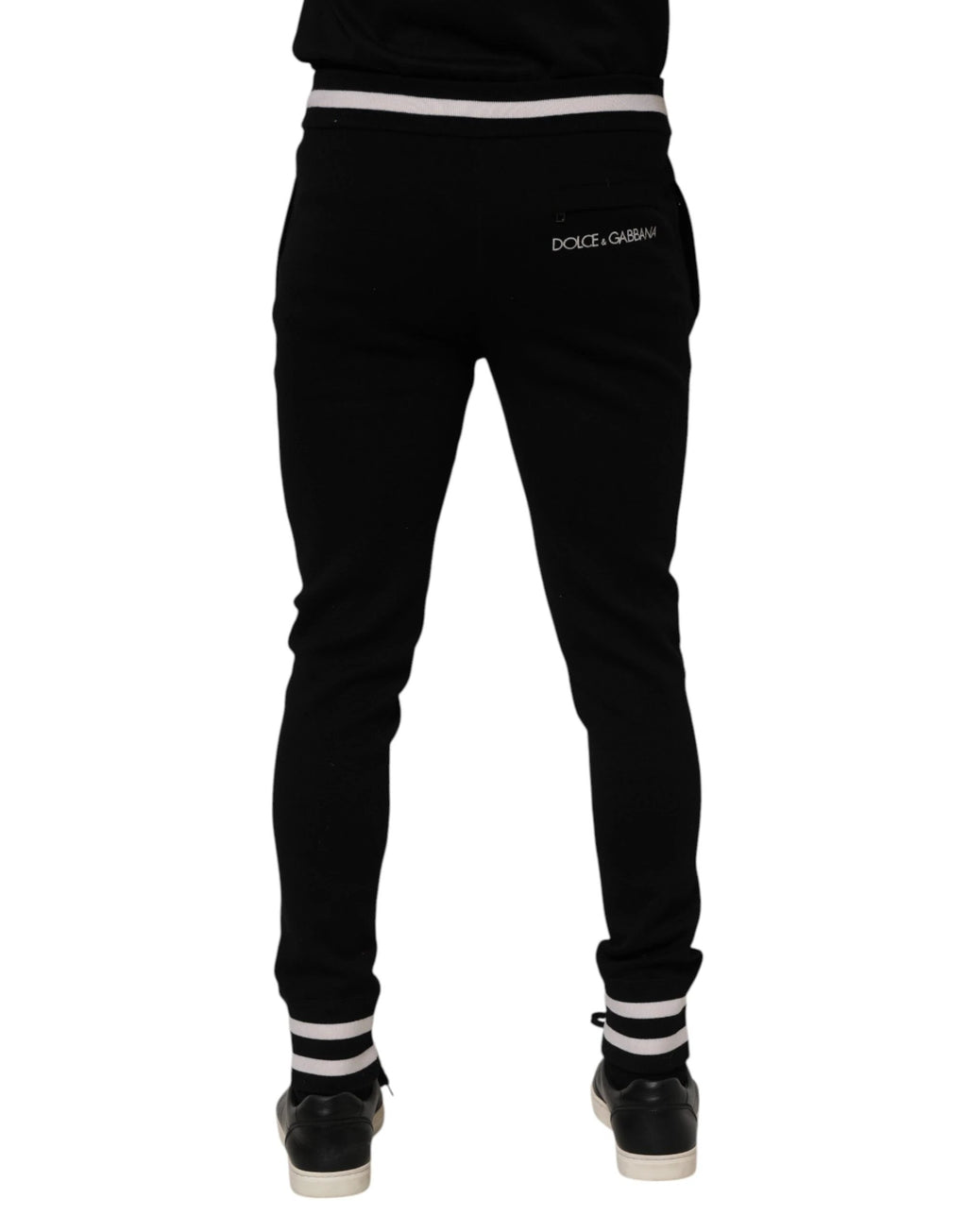 Dolce & Gabbana Black Cotton Men Jogger Sweatpants Pants by Dolce & Gabbana