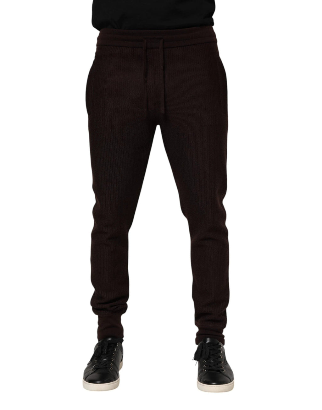 Dolce & Gabbana Brown Cashmere Men Jogger Sweatpants Pants by Dolce & Gabbana