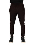 Dolce & Gabbana Brown Cashmere Men Jogger Sweatpants Pants by Dolce & Gabbana