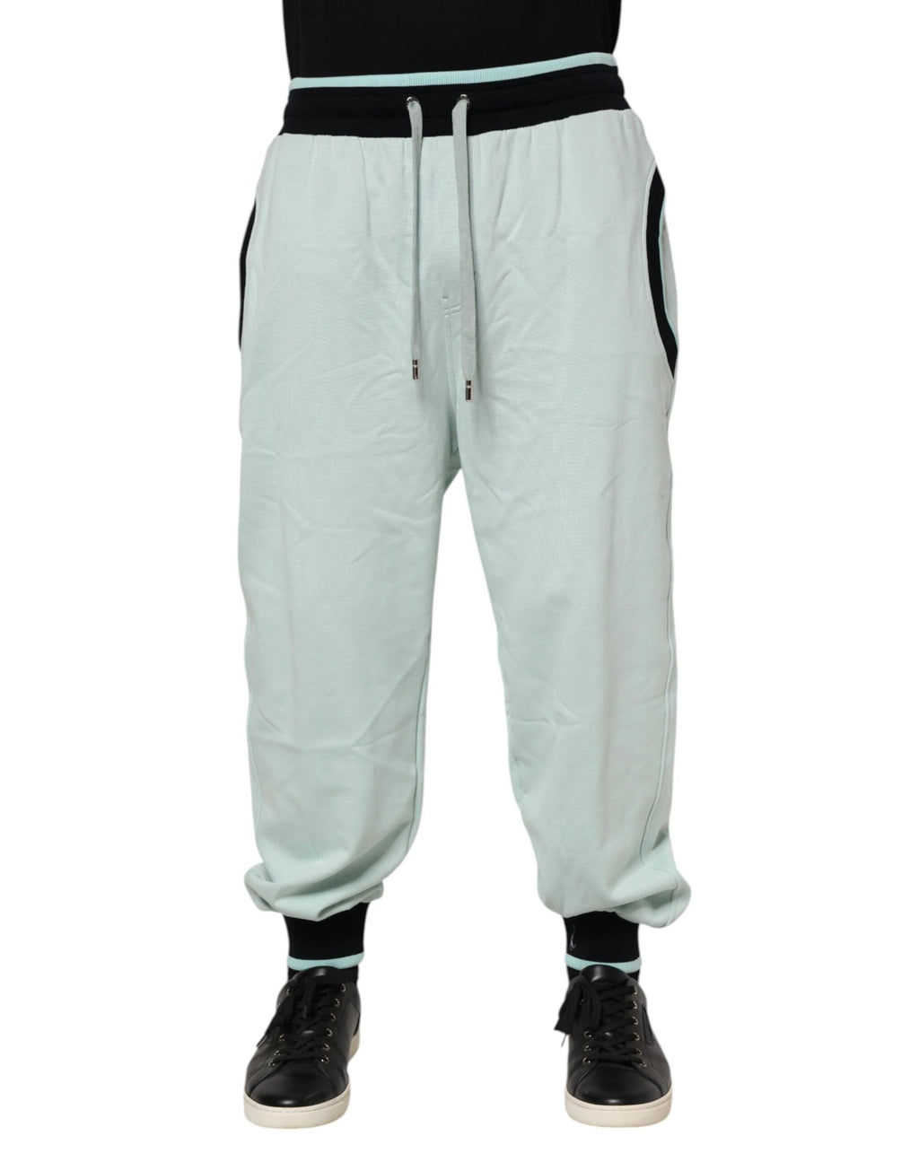 Dolce & Gabbana Light Green Cotton Men Jogger Sweatpants Pants by Dolce & Gabbana